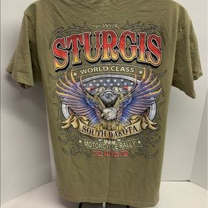 79th Annual Sturgis South Dakota World Class Motorcycle Rally T-Shirt Size L